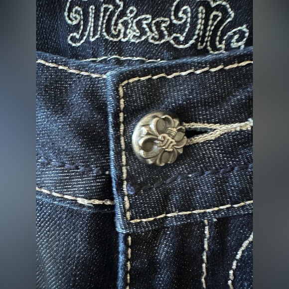 Miss Me Women's Chloe Bootcut Jeans Embellished Pockets Denim, Sz 31 - Picture 8 of 16